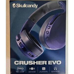 Skullcandy Crusher Evo Headphones NEW IN BOX SEALED Blue Over Ear Sensory Bass